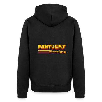 design cool des États du Kentucky aux États-Unis - Veste à capuche bio Premium Unisexe - noir - Dos - Nico (187cm)