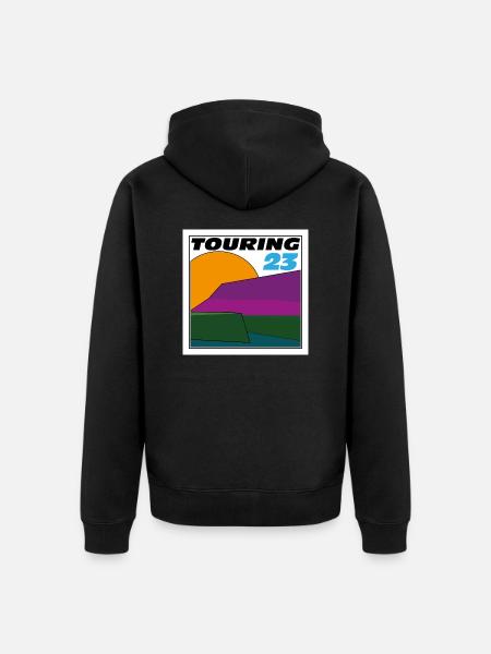 Touring 23 - Unisex Premium Bio Zip Hoodie - Schwarz