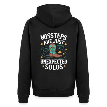 Danse en ligne Danseurs - Veste à capuche bio Premium Unisexe - noir - Dos - Nico (187cm)