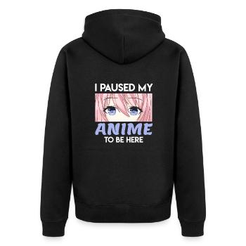 Anime Manga - Veste à capuche bio Premium Unisexe - noir - Dos - Nico (187cm)