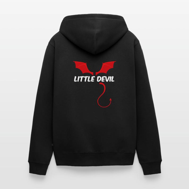 Little Devil Devil Angel Devil Unisex Premium Organic Zip Hoodie