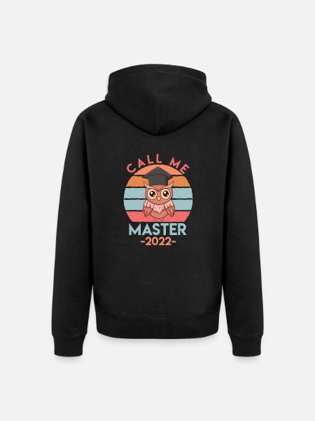 Master 2022 Master's Degree - Unisex Premium Organic Zip Hoodie - black