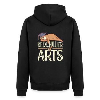 Bedchiller of Arts Baccalauréat Baccalauréat - Veste à capuche bio Premium Unisexe - noir - Dos - Nico (187cm)