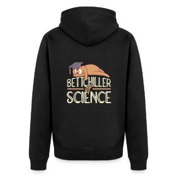 Bettchiller of Science Bachelor Degree 2022 - Unisex Premium Organic Zip Hoodie - black - Back - Nico (187cm)