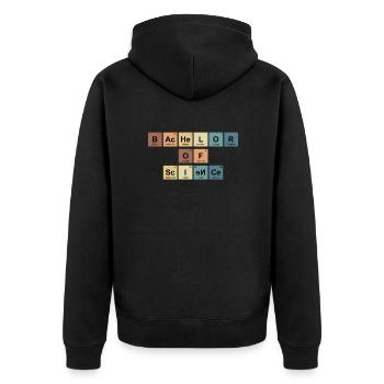 Baccalauréat ès sciences Baccalauréat 2022 - Veste à capuche bio Premium Unisexe - noir - Dos - Nico (187cm)