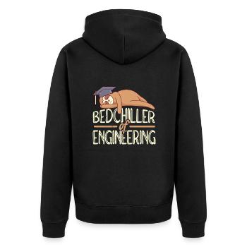 Bettchiller of Science Bachelor Degree 2022 - Unisex Premium Organic Zip Hoodie - black - Back - Nico (187cm)