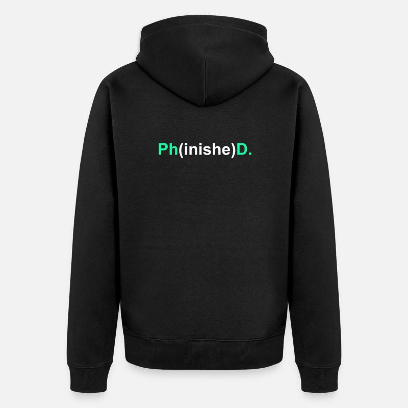 Promotion 2022 Doktor - Unisex Premium Bio Zip Hoodie - Schwarz