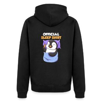 Chemise de couchage pour enfants Penguin Chemise de couchage officielle - Veste à capuche bio Premium Unisexe - noir - Dos - Nico (187cm)