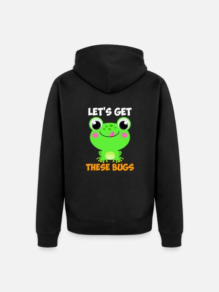 Obtenons ces Bugs Frog Programmer - Veste à capuche bio Premium Unisexe - noir