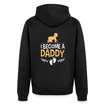 Papa 2023 - Veste à capuche bio Premium Unisexe - noir - Dos - Nico (187cm)