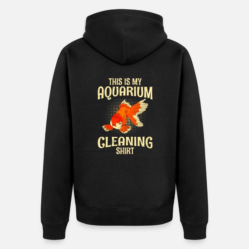 Plâtre d’aquarium - Veste à capuche bio Premium Unisexe - noir