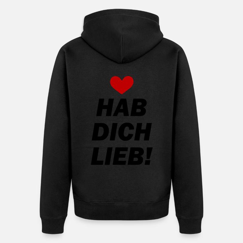 Aimez-vous aimez - Veste à capuche bio Premium Unisexe - noir
