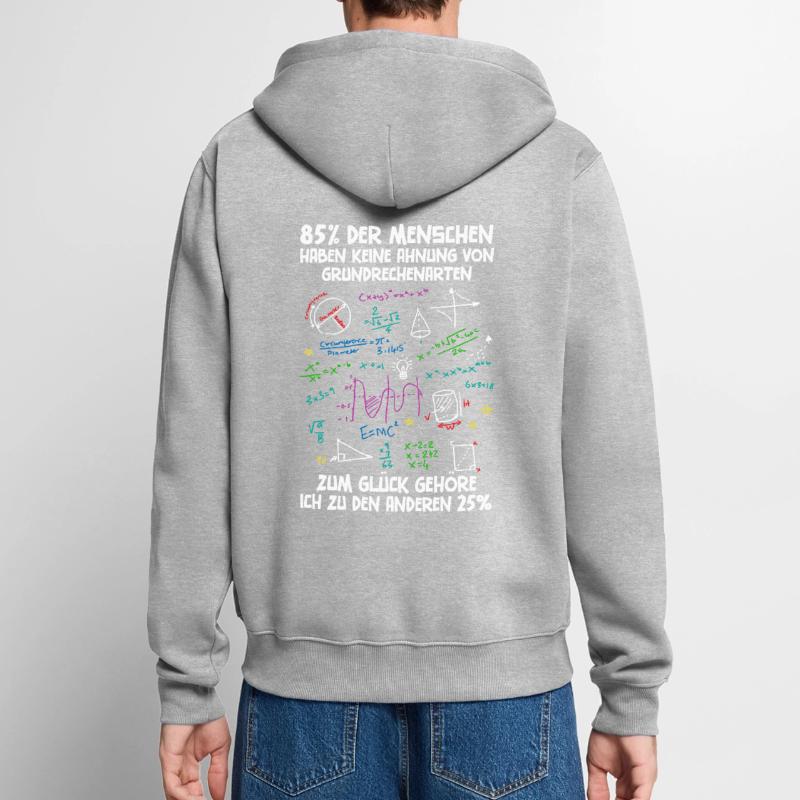 85% have no idea about basic arithmetic Unisex Premium Organic Zip Hoodie