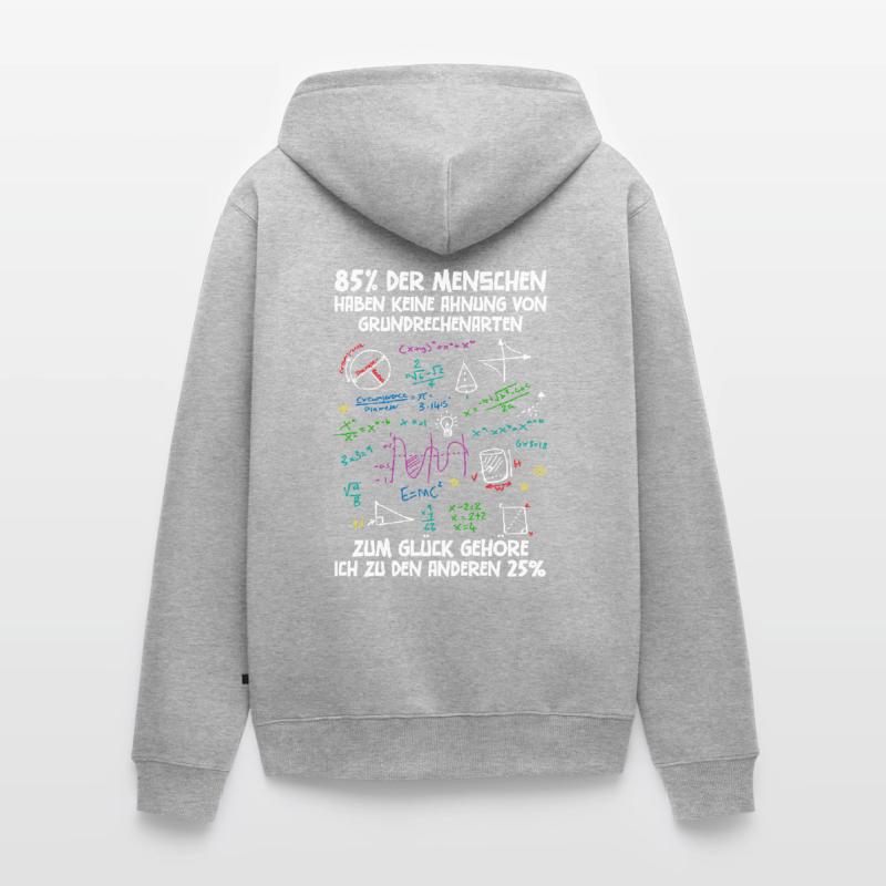 85% have no idea about basic arithmetic Unisex Premium Organic Zip Hoodie
