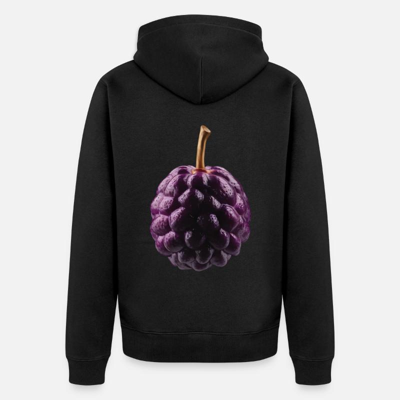 Passionsfrucht Geschenk - Unisex Premium Bio Zip Hoodie - Schwarz
