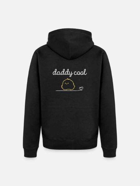Daddy Cool - Unisex Premium Organic Zip Hoodie - black