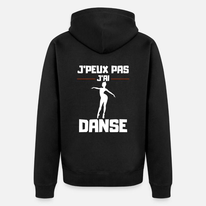 J'Peux pas j'ai Danse - Veste à capuche bio Premium Unisexe - noir