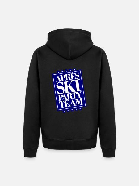 Après Ski Party Team - Unisex Premium Organic Zip Hoodie - black
