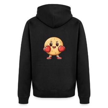 Cookie de combat - Veste à capuche bio Premium Unisexe - noir - Dos - Nico (187cm)