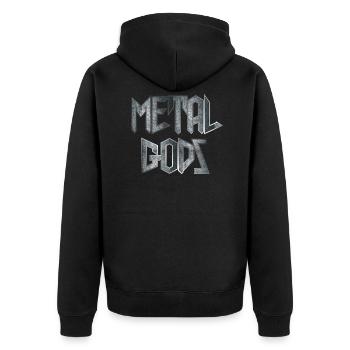 DIEUX MÉTALLIQUES - Veste à capuche bio Premium Unisexe - noir - Dos - Nico (187cm)