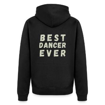 Best Dancer Ever - Veste à capuche bio Premium Unisexe - noir - Dos - Nico (187cm)