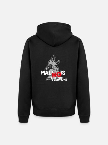 No Dog for everyone - Unisex Premium Bio Zip Hoodie - Schwarz