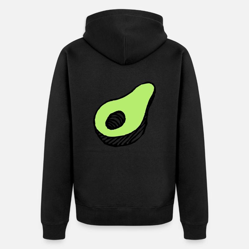 avocat - Veste à capuche bio Premium Unisexe - noir