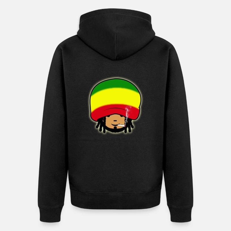 rastaman 2 - Veste à capuche bio Premium Unisexe - noir