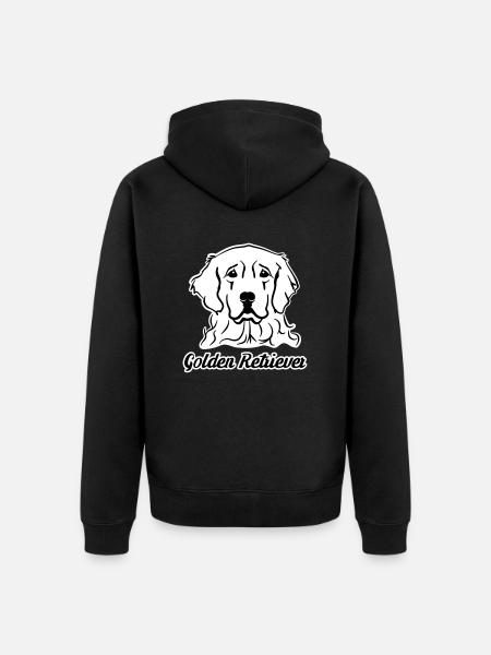 Golden Retriever - Veste à capuche bio Premium Unisexe - noir