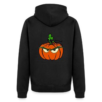 Drôle de tomate, bonne tomate méchante t-shirt - Veste à capuche bio Premium Unisexe - noir - Dos - Nico (187cm)