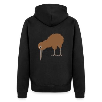Kiwi - Veste à capuche bio Premium Unisexe - noir - Dos - Nico (187cm)