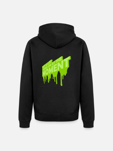 Not much going on - Unisex Premium Organic Zip Hoodie - black