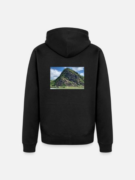 Berg - Unisex Premium Bio Zip Hoodie - Schwarz