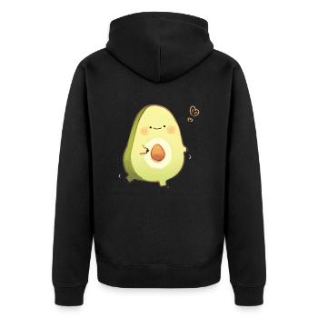 Adopter l’avocat - Veste à capuche bio Premium Unisexe - noir - Dos - Nico (187cm)