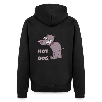 hot-dog - Veste à capuche bio Premium Unisexe - noir - Dos - Nico (187cm)