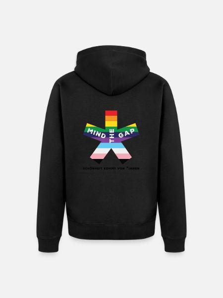blockedTitle - Unisex Premium Bio Zip Hoodie - Schwarz