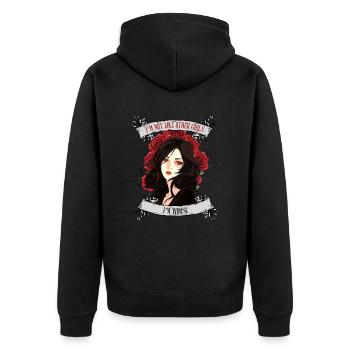 I'm not like other women, I'm worse - Unisex Premium Organic Zip Hoodie - black - Back - Nico (187cm)