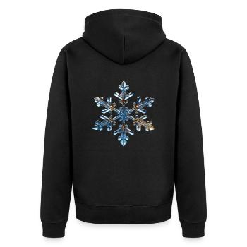 Flocon de neige - Veste à capuche bio Premium Unisexe - noir - Dos - Nico (187cm)