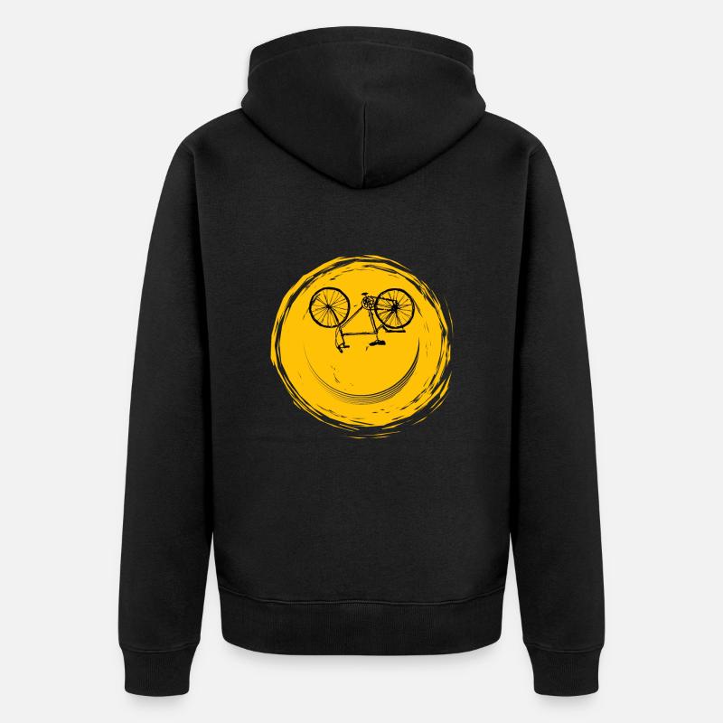 Face de vélo - Veste à capuche bio Premium Unisexe - noir