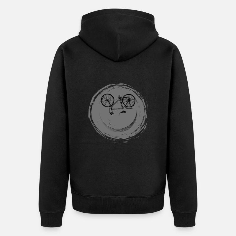 Face de vélo - Veste à capuche bio Premium Unisexe - noir