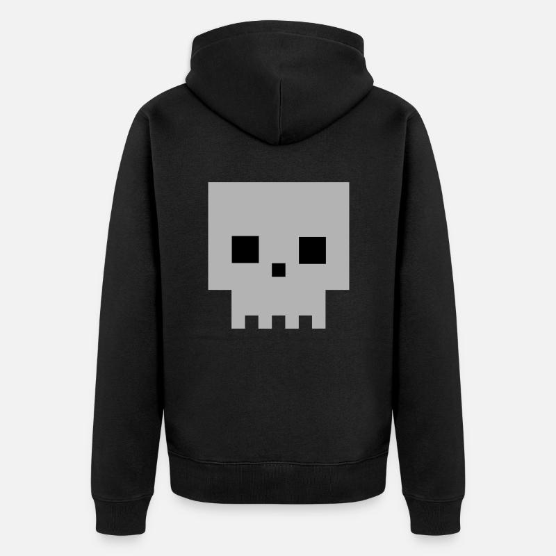Deadhead - Unisex Premium Organic Zip Hoodie - black