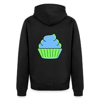 Cupcake - Veste à capuche bio Premium Unisexe - noir - Dos - Nico (187cm)
