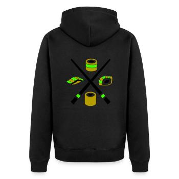 sushi - Veste à capuche bio Premium Unisexe - noir - Dos - Nico (187cm)