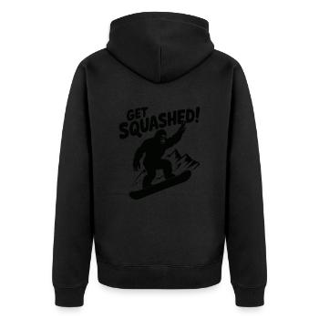 Sasquatch Bigfoot Snowboard Snowboarder - Veste à capuche bio Premium Unisexe - noir - Dos - Nico (187cm)
