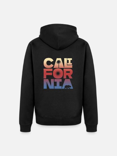 California Pride - Unisex Premium Organic Zip Hoodie - black