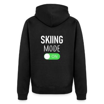 Mode ski activé - Ski - Ski - Itinéraire - Veste à capuche bio Premium Unisexe - noir - Dos - Nico (187cm)