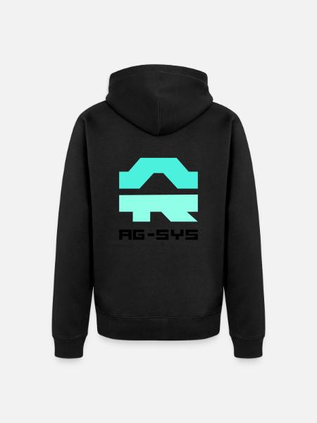 ag systems - Unisex Premium Organic Zip Hoodie - black