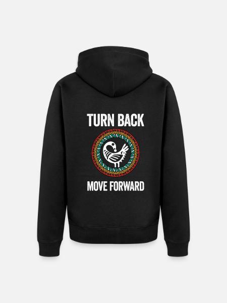 Symbole Sankofa Adinkra Ghana Noir - Veste à capuche bio Premium Unisexe - noir