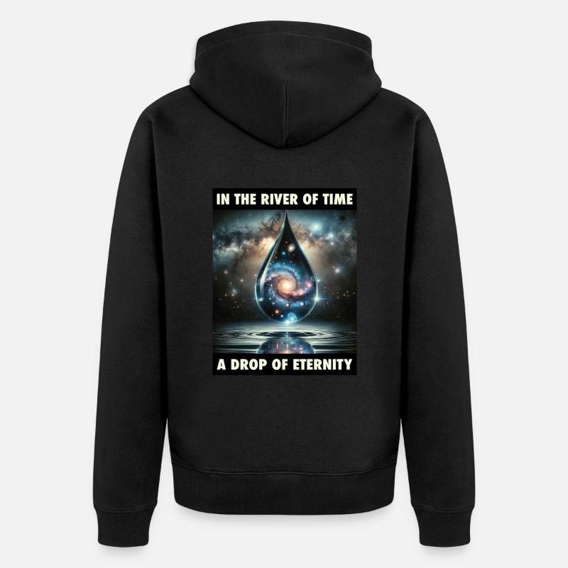 Eternal Moment - Unisex Premium Bio Zip Hoodie - Schwarz