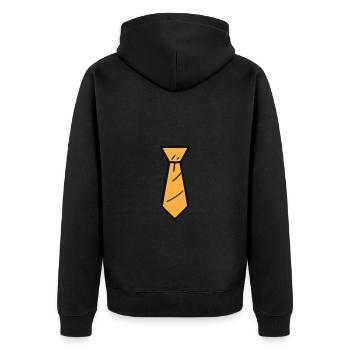 Costume de smoking avec cravate pour mariage - Veste à capuche bio Premium Unisexe - noir - Dos - Nico (187cm)